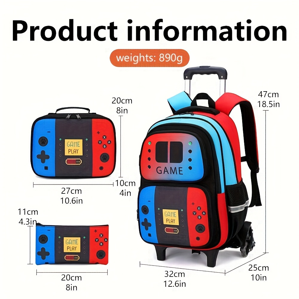 3PCS Kids Rolling Backpack for - Travel Router Accessories avaliação e preço