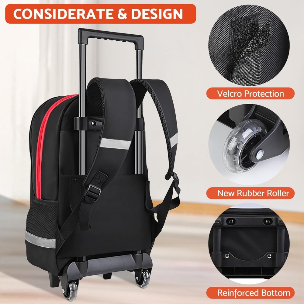 3PCS Kids Rolling Backpack for - Travel Router Accessories avaliação e preço