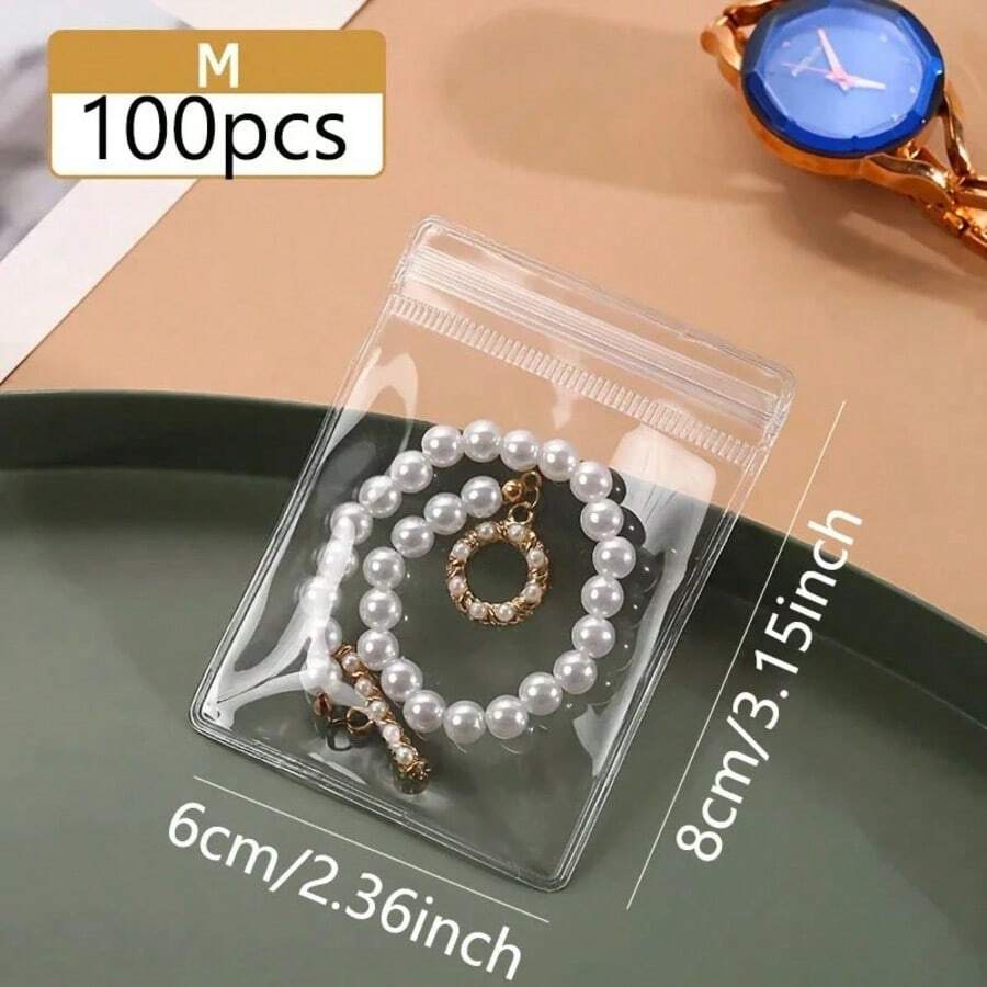 M Size 100pcs Clear Ziplock Je - Travel Router Accessories avaliação e preço