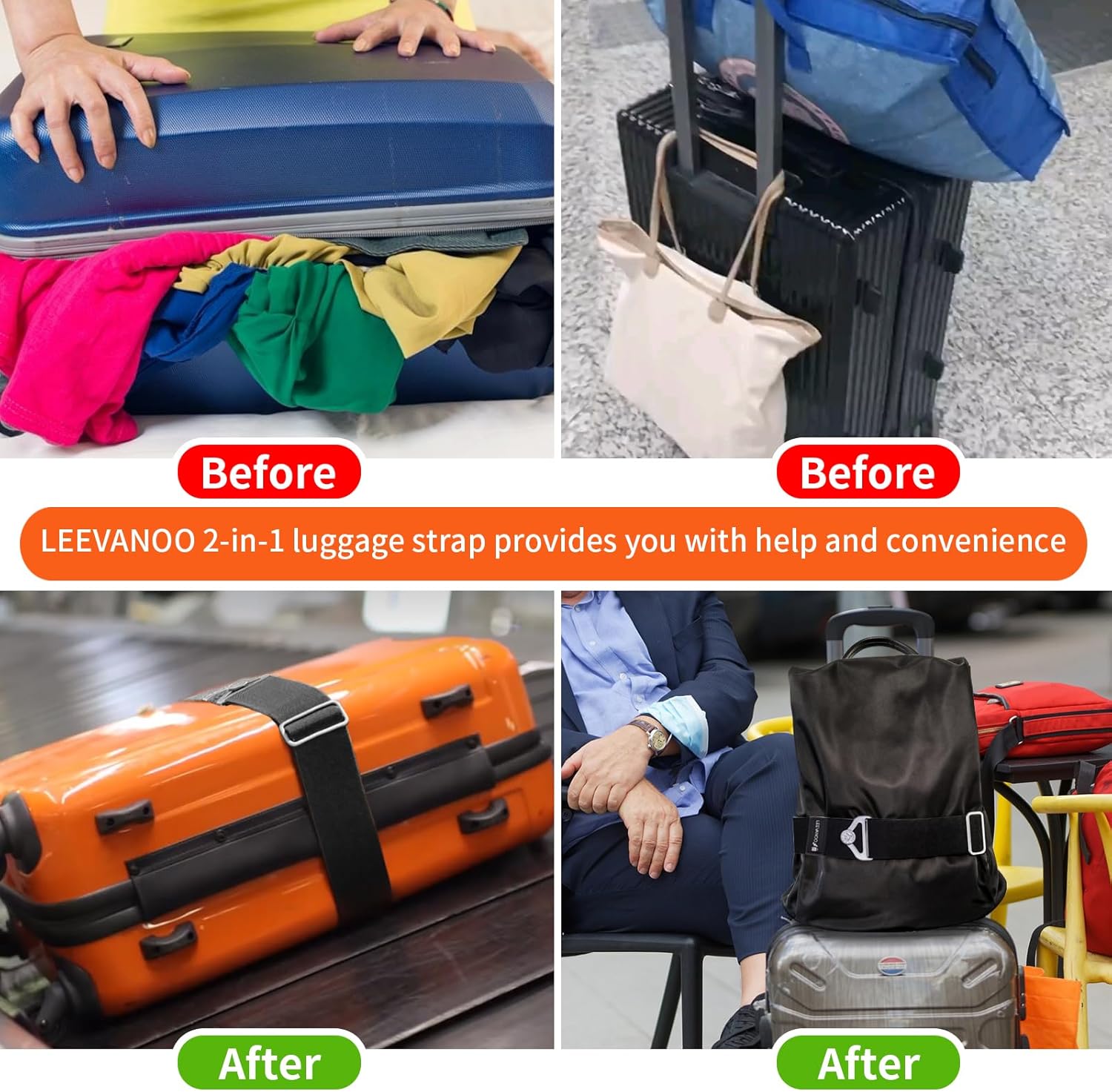 Luggage Strap for Suitcases 2- - Travel Accessories Bag avaliação e preço