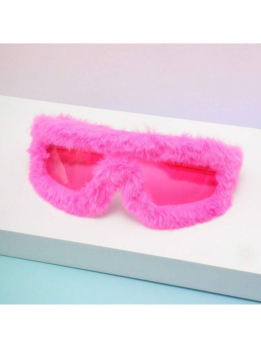 Furry Yellow Fashion Sunglasse - Travel Accessories Cute avaliação e preço
