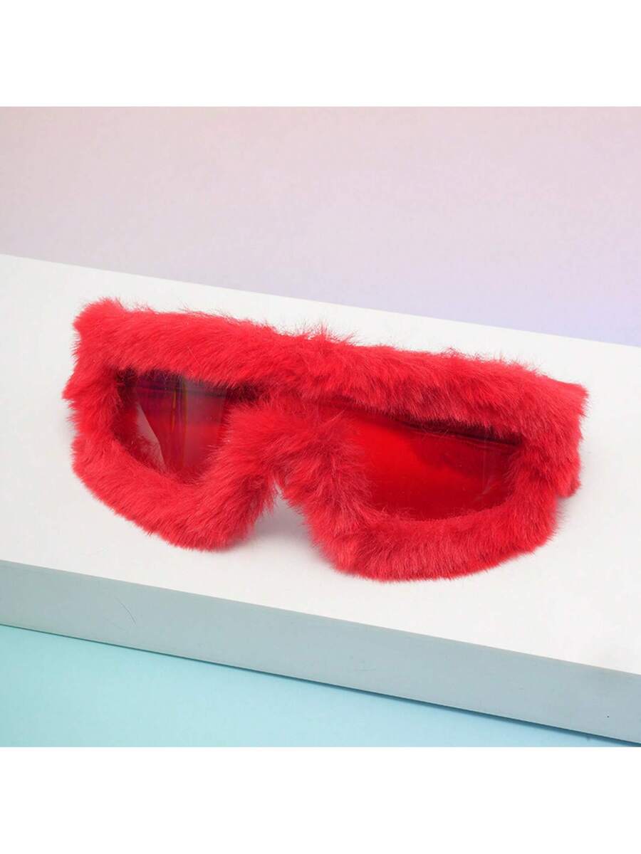 Furry Yellow Fashion Sunglasse - Travel Accessories Cute avaliação e preço