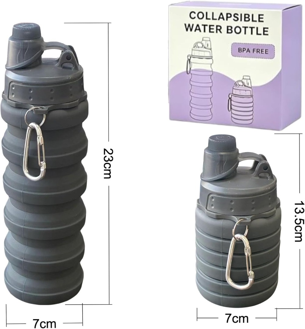 Collapsible Water Bottle 500ml - Water Bottle Collapsible avaliação e preço