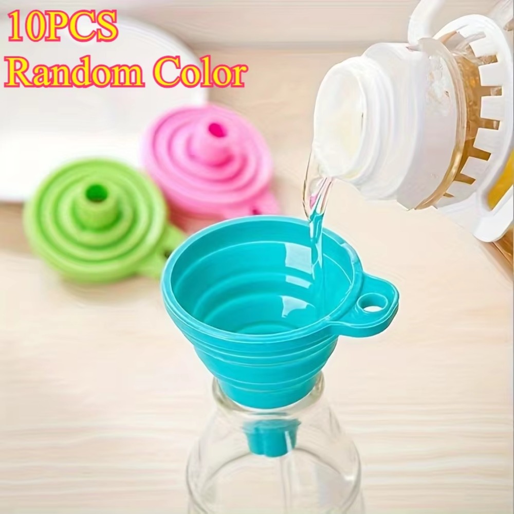 10pcs Foldable Silicone Kitche - Water Bottle Collapsible avaliação e preço