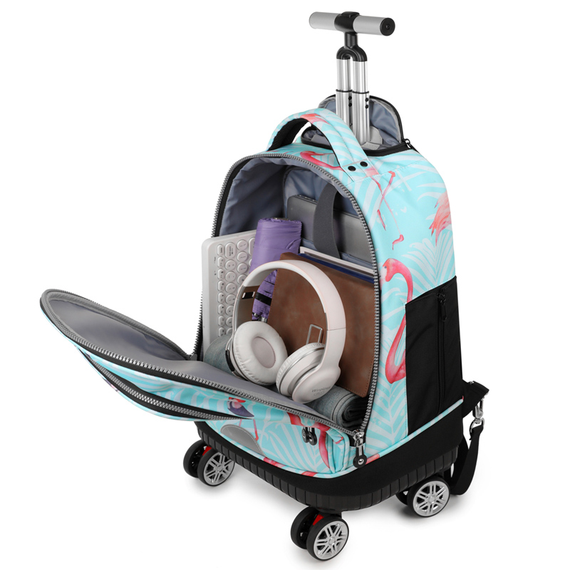 Rolling Backpack with Spinner  - Travel Router Accessories avaliação e preço