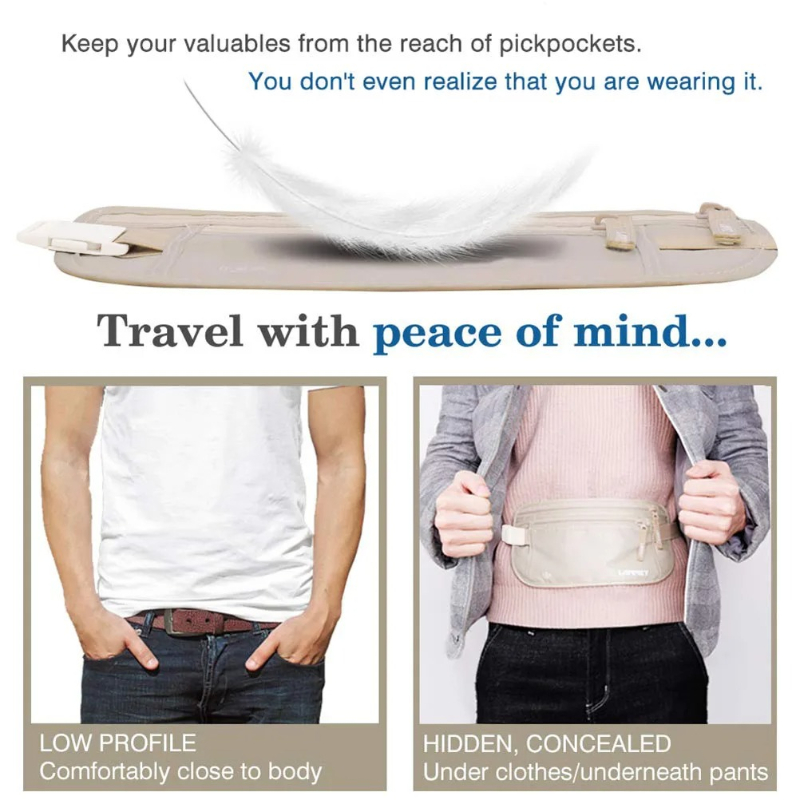 Invisible Travel Waist Packs P - Money Belt Hidden avaliação e preço