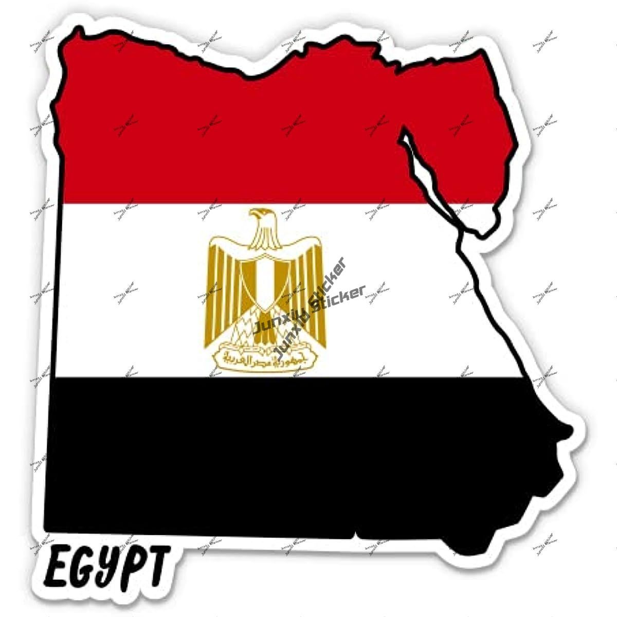 Egypt Decal Egypt Map with Fla - Travel Accessories Egypt avaliação e preço